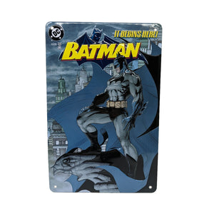 DC Comics Plaque en métal Batman