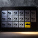 Blechschild Batmanium: das Element Nr. 27 im Periodensystem