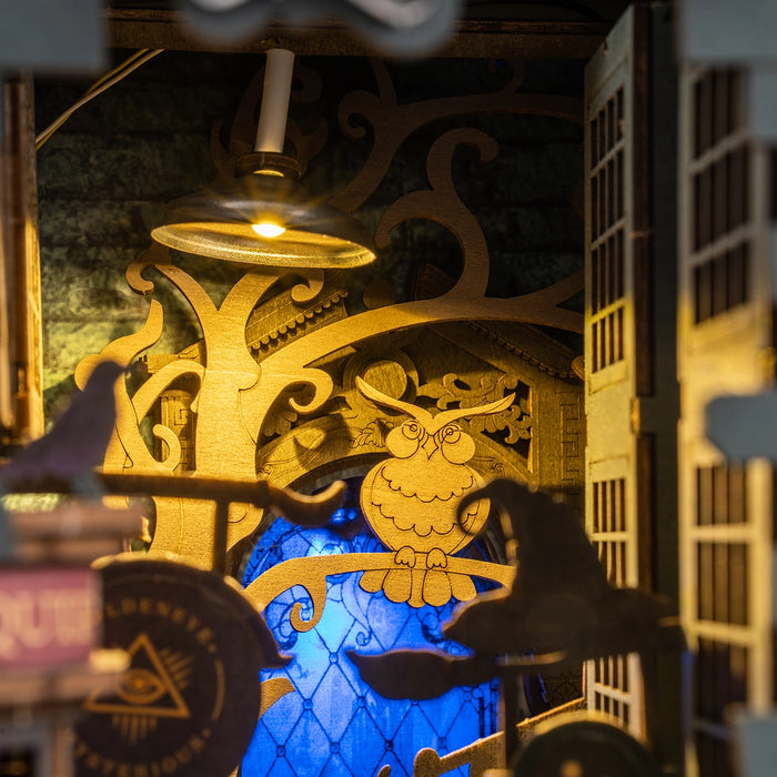 Kit de construction en bois Book Nook – Allée magique 