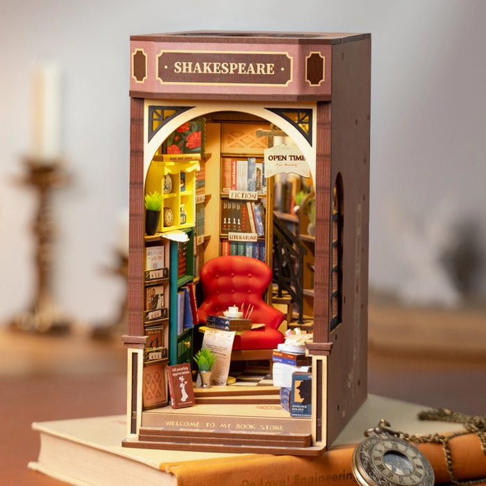 Book Nook Wood Kit – Bookstore 