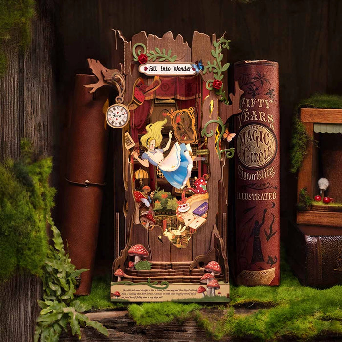 Book Nook Wood Kit – Fall into Wonderland 