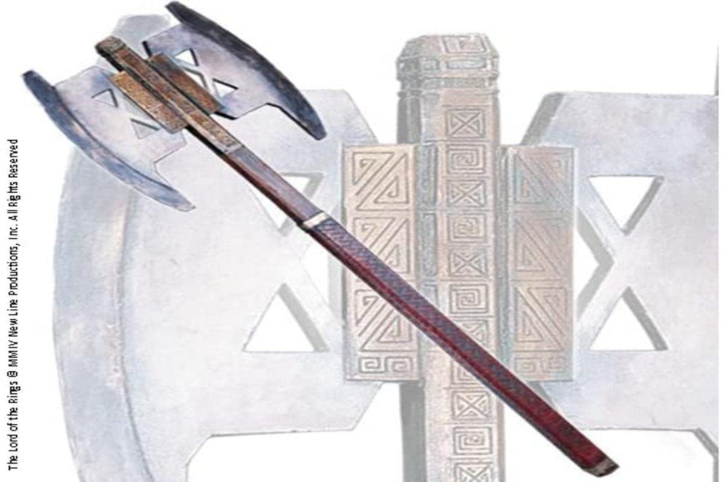 Réplica 1:1 del Hacha de Gimli de El Señor de los Anillos con soporte de pared