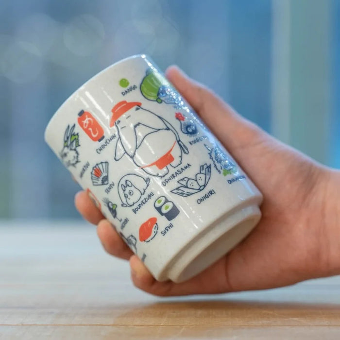 Tazza da tè giapponese La Città Incantata Arubaya in uso