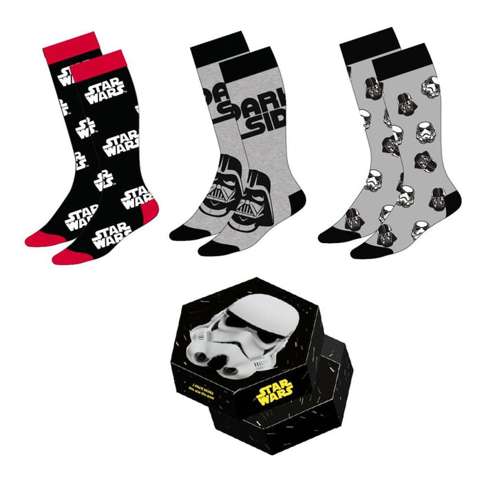 Star Wars Socken Geschenkbox mit drei Paar