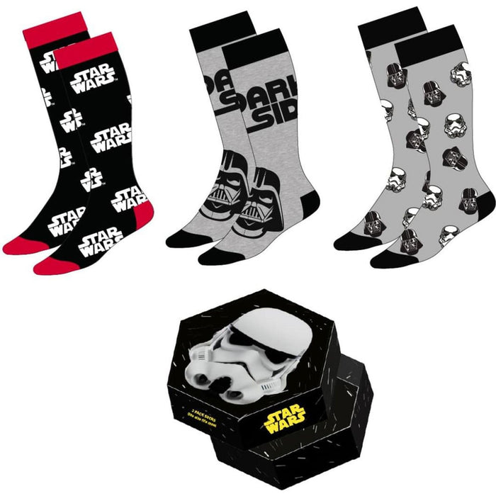Star Wars Socken Geschenkbox mit drei Paar