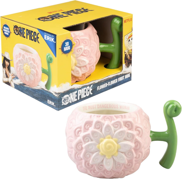 Taza 3D One Piece Nico Robin Fruta Flor-Flor vista principal