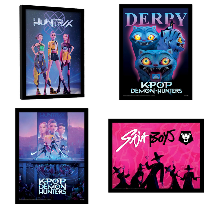 Poster con cornice KPop Demon Hunters: tutte le varianti