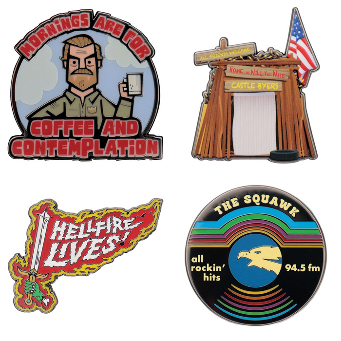 Stranger Things Ansteck-Pins: alle Varianten