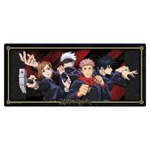 Jujutsu Kaisen XXL Mauspad mit Yuji, Gojo, Nobara und Megumi