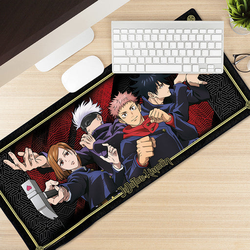 Jujutsu Kaisen XXL Mauspad mit Yuji, Gojo, Nobara und Megumi