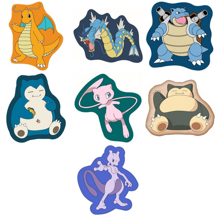 Cojines Pokémon con silueta: todas las variantes