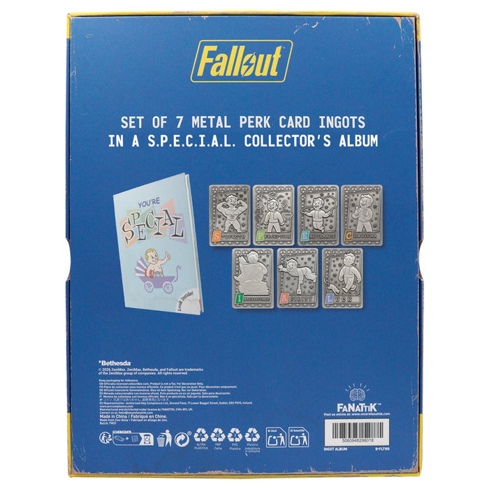Fallout Limited Edition S.P.E.C.I.A.L. Perk Metallbarren + Sammelalbum