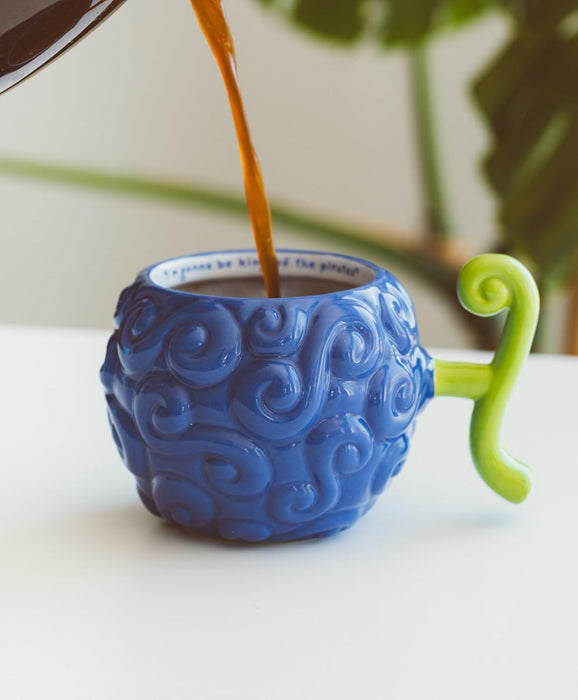 Tazza 3D One Piece Frutto Gum-Gum dettaglio citazione