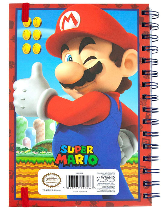 Super Mario Notizbuch mit 3D-Cover