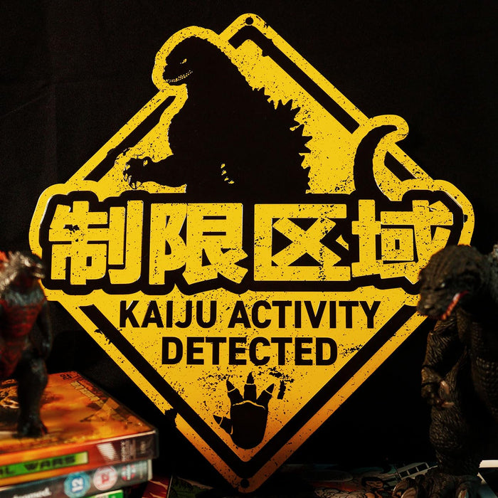 Godzilla Blechschild Kaiju Activity Detected