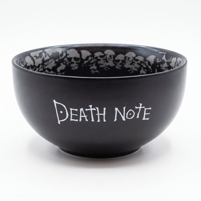 Bol Death Note avec silhouette Ryuk et motif de crânes