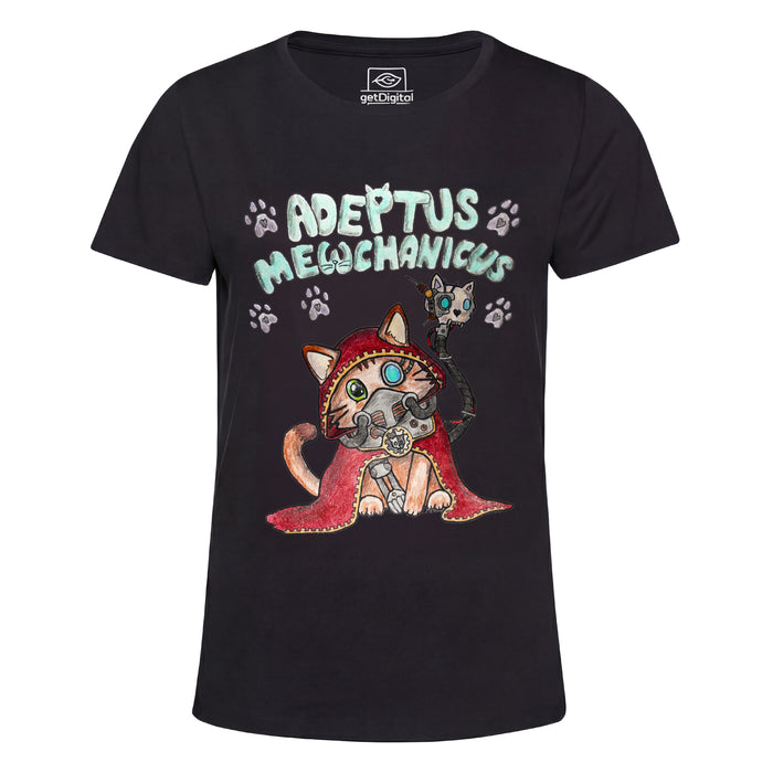 Adeptus Meowchanicus - Vista frontal Girlie Negro