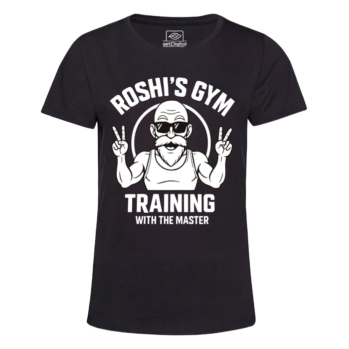 Training with the Master  - Vista principal Camiseta Girlie Negra