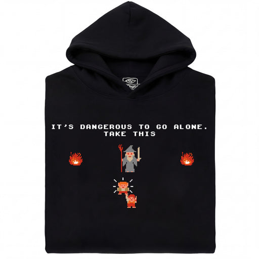 Take this Hobbit - Vue de face Hoodie Noir
