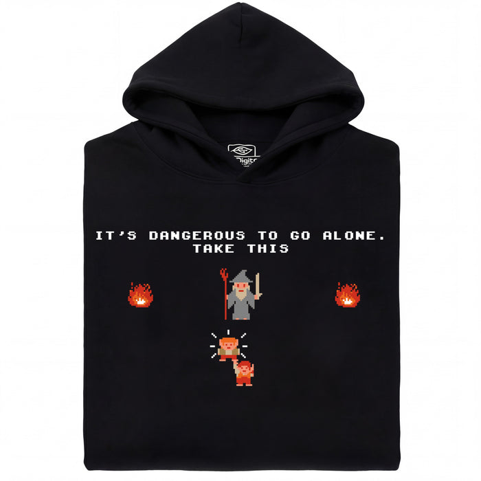 Take this Hobbit - Vista frontale Hoodie Nero