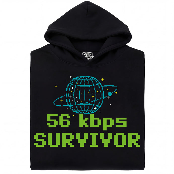 56kbps Survivor - Vue principale Sweatshirt Noir