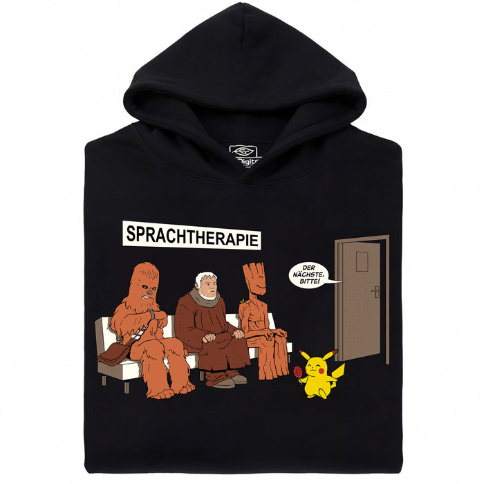 Spraaktherapie - Hoofdweergave Hoodie Zwart