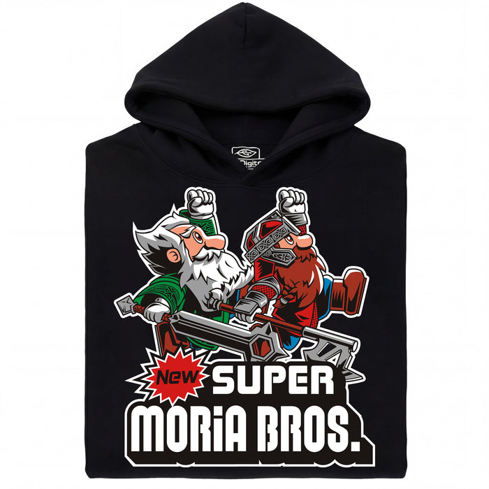 Super Moria Bros - Vue principale Hoodie Noir