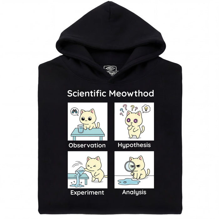 Scientific Meowthod - Vue principale Sweatshirt Noir