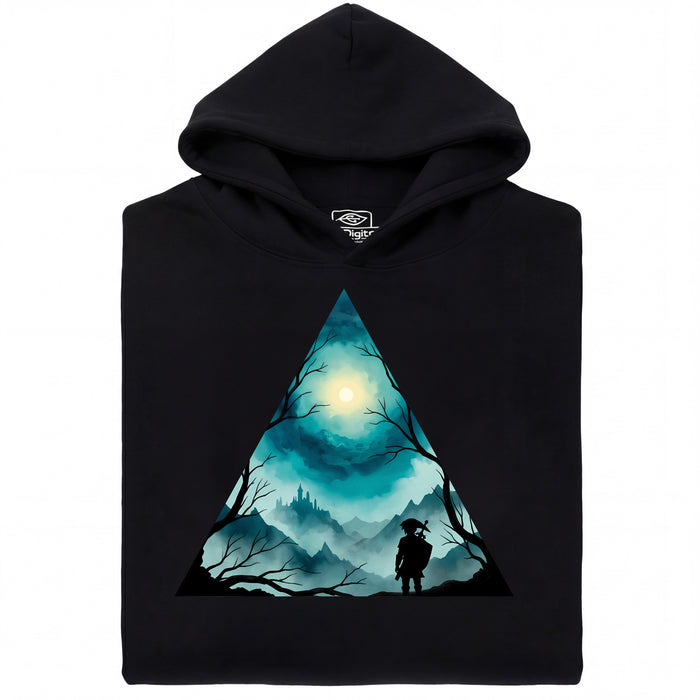 Triangle Landscape - Main View Hoodie Black