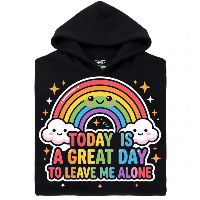 A Great Day To Leave Me Alone - Vue principale Sweatshirt Noir