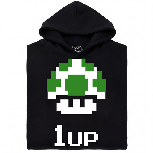 Shroom UP - Vue principale Hoodie Noir