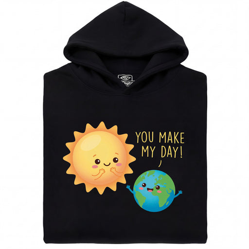 You Make My Day - Vue principale Hoodie Noir