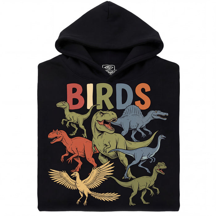 BIRDS - Vista frontal Sudadera Negro