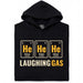 Gas Hilarante - Vista frontal Sudadera Negro
