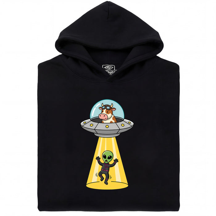 Revenge of the Cow - Vue principale Hoodie Noir