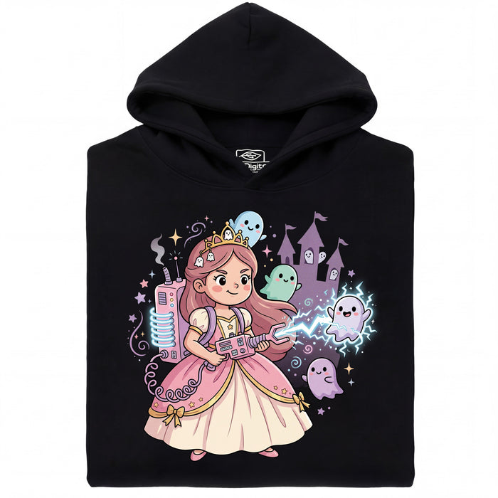 Nerdy Princess &amp; The Glitter Ghosts - Vista principal Sudadera Negro