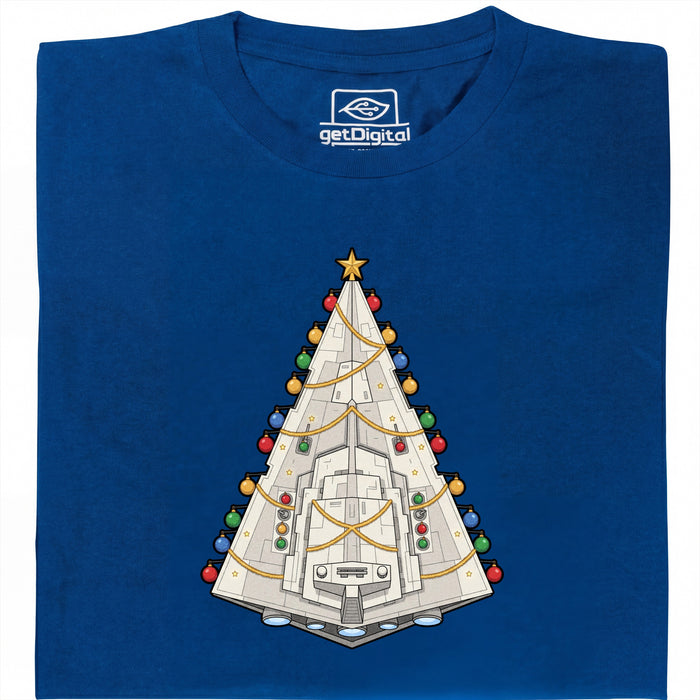 Destructeur de Sapins - Noël selon le décret impérial - Vue Principale T-Shirt Bleu