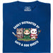 Cats &amp; Sidequests - Hoofdaanzicht T-Shirt Blauw