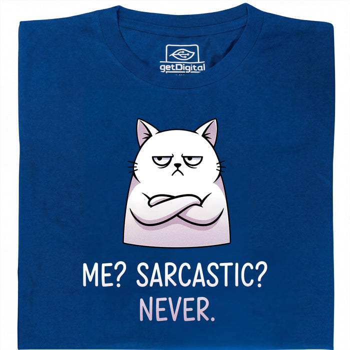 Definitely not sarcasm - Vue principale T-Shirt Bleu