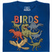 BIRDS - Vista frontal Camiseta Azul