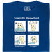 Scientific Meowthod - Vue principale T-shirt Bleu