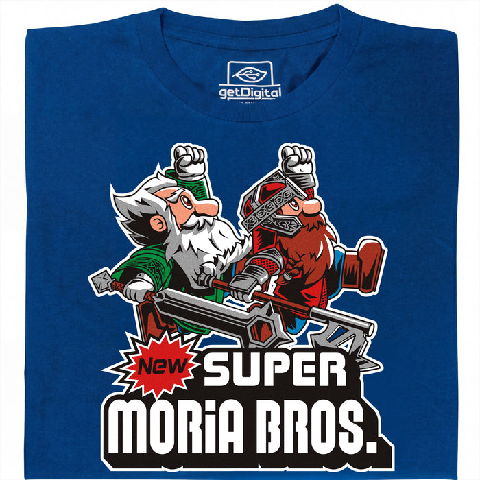 Super Moria Bros - Vue principale T-Shirt Bleu