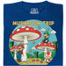 Mushroom Trip - Vista frontale T-Shirt Blu