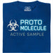 Protomolecule - Active Sample - Main view T-shirt Blue