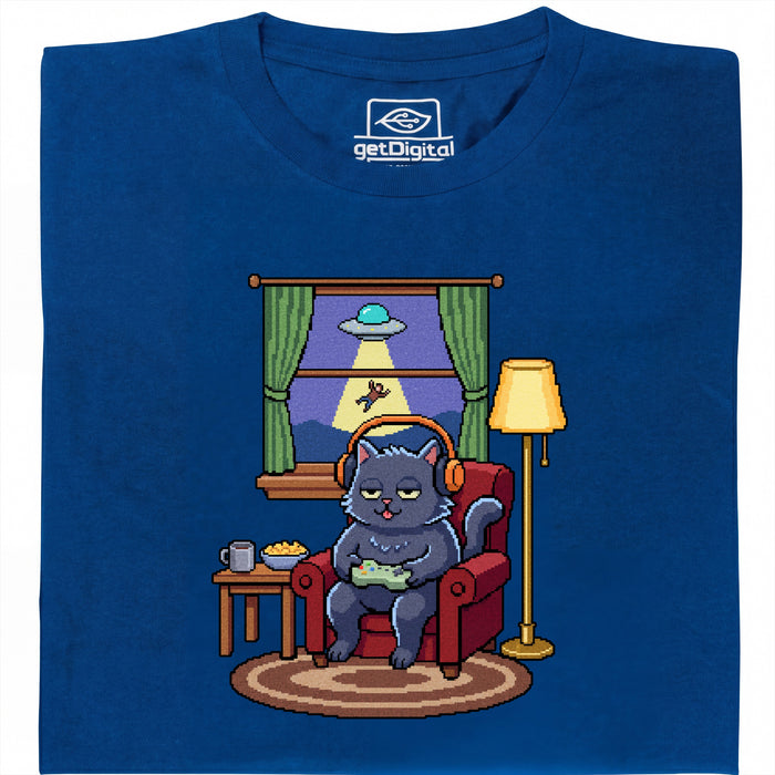 Do Not Disturb - Hoofdaanzicht T-Shirt Blauw