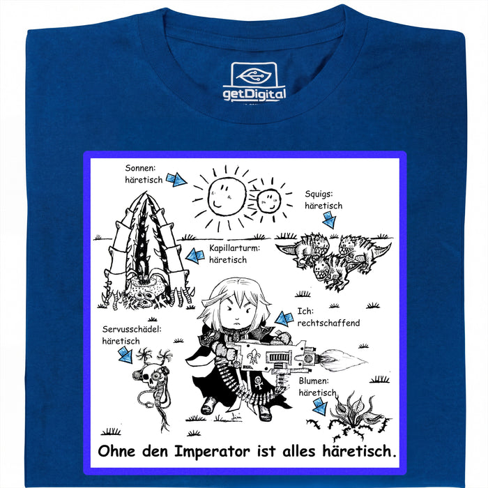 Tutto è Eretico! - Vista Principale T-Shirt Blu