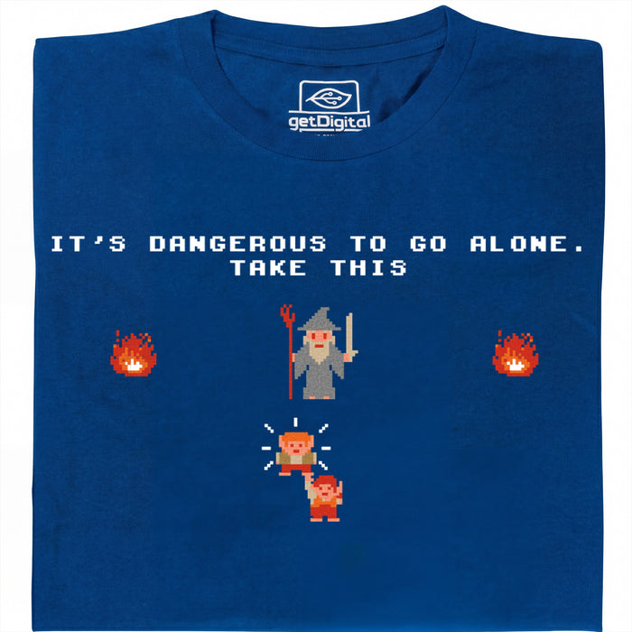 Take this Hobbit - Vista frontale T-Shirt Blu
