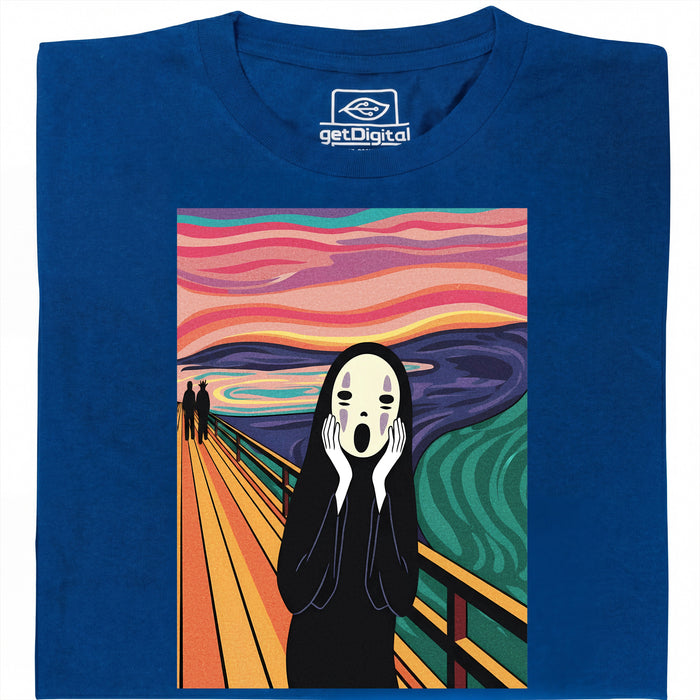 Le Cri sans Visage - Vue principale T-Shirt Bleu