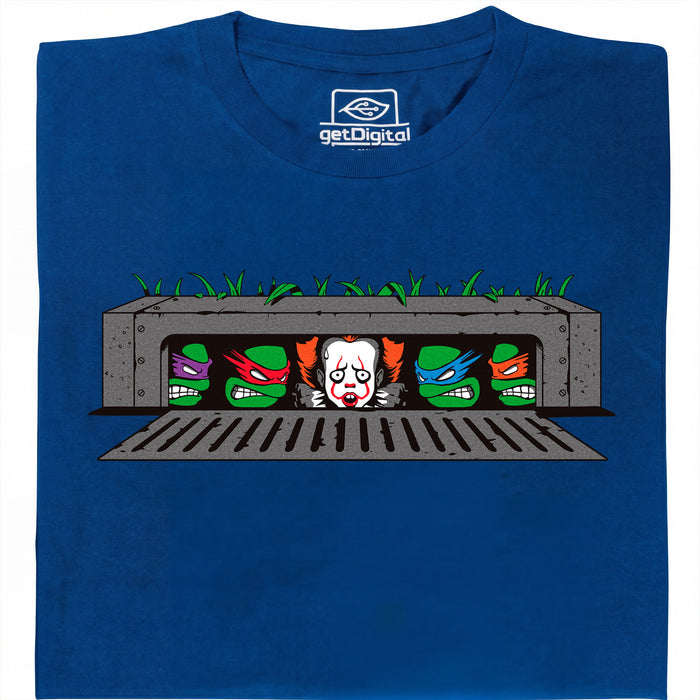 IT vs. Turtles - Main view T-Shirt Blue