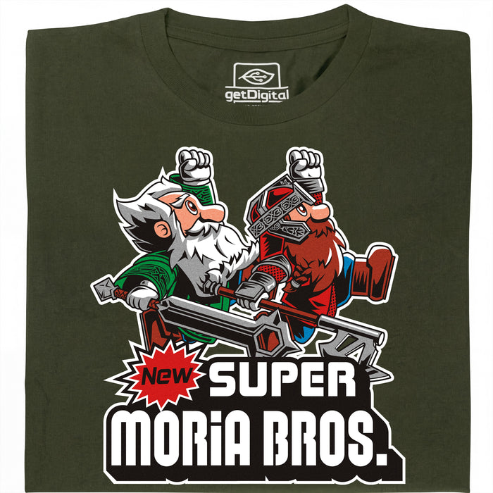 Super Moria Bros - Vue principale T-Shirt Vert foncé